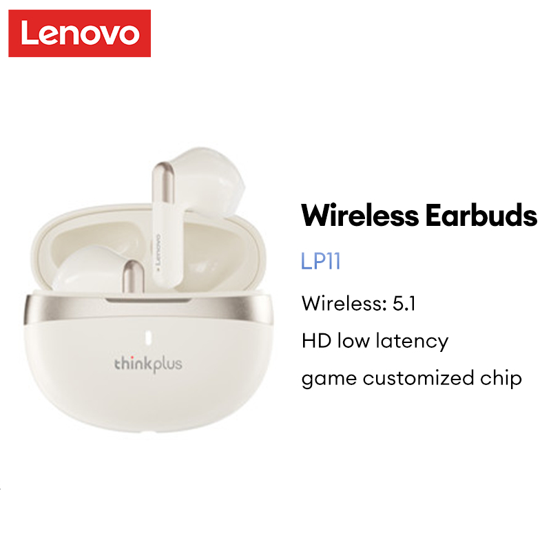 Tai nghe bluetooth 5.1 LENOVO LP11 Pro kiểu dáng thể thao loại bỏ tiếng ...