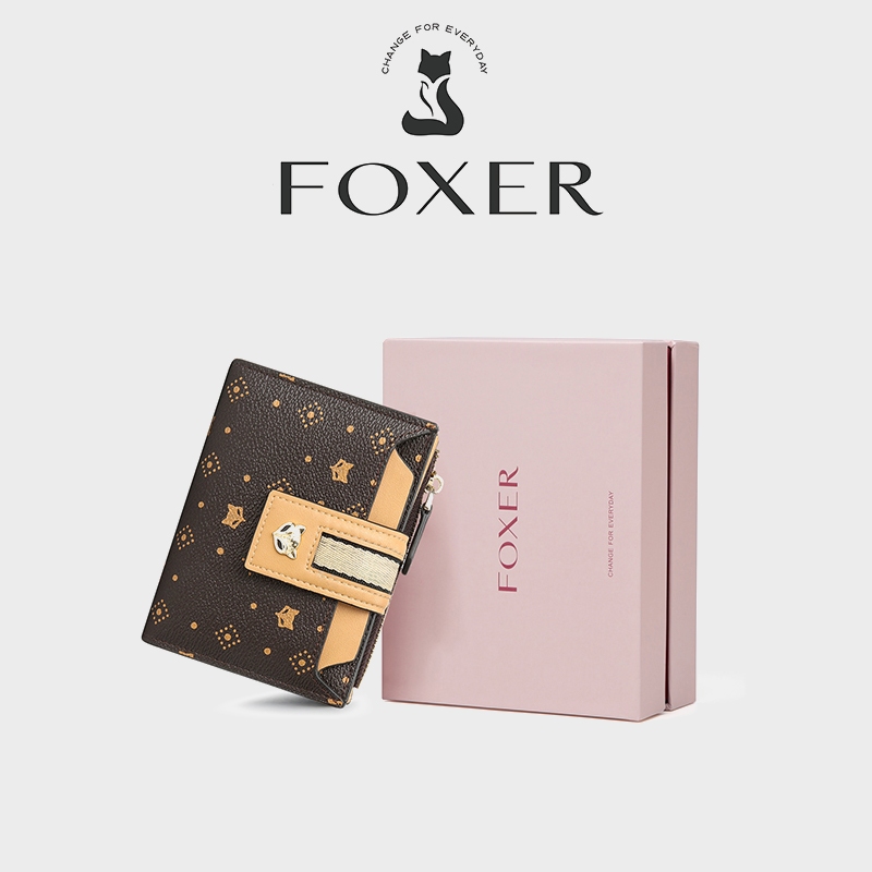 Ví nữ FOXER Ví sành điệu, Hộp đựng thẻ cỡ nhỏ, Túi xách kẹp vé | Shopee ...