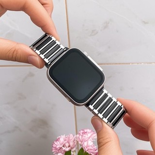Dây đeo vòng hình chữ H phong cách kẹo đầy màu sắc cho Apple Watch Ultra 46 / 44 / 40 / 49 / 45 / 41 / 42 / 38 / 45mm iwatch Series Ultra / 10 / 9 / 8 / 7 / 6 / 5 / 4 / 3 / 2 / 1 / SE