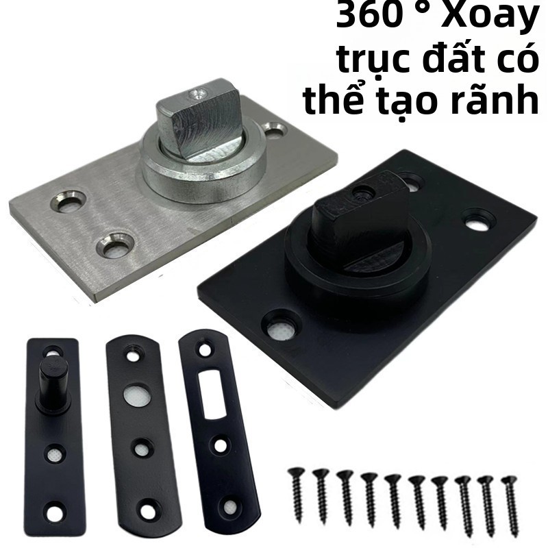 Trục đất quay 360 độ không đào trục quay trục sàn cửa gỗ lò xo cửa kính cửa vô hình bản lề thế giới
