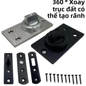 Trục đất quay 360 độ không đào trục quay trục sàn cửa gỗ lò xo cửa kính cửa vô hình bản lề thế giới