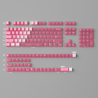 Keycaps hoa hồng PBT + PC Dye-sub Cherry Profile Keycap Custom Keycaps Tương thích với công tắc Cherry Gateron MX
