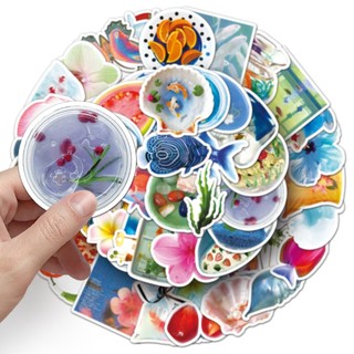 Bộ 50 Miếng Dán Cà Chua Địa Trung Hải Graffiti Ván Trượt Chống Thấm Nước Thêu Sò Điện Thoại Miếng Dán