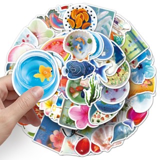 Bộ 50 Miếng Dán Cà Chua Địa Trung Hải Graffiti Ván Trượt Chống Thấm Nước Thêu Sò Điện Thoại Miếng Dán