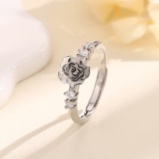 Quà tặng tốt nghiệp MIGILA Nhẫn hoa trà mạ vàng hồng, chống thấm nước và phai màu, Món quà hoàn hảo cho món quà nhẫn người yêu của bạn dành cho bạn