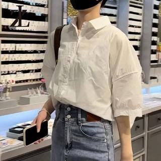 ZHELIHANGFEI Mặc áo sơ mi phong cách Hàn Quốc chống nắng phù hợp cho nữ