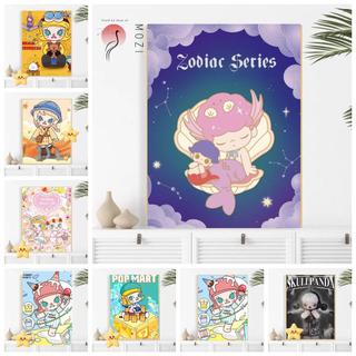 MOZI ✨40 * 50cm / 30 * 40cm Popmart tranh số hóa tranh tô màu theo số tranh sơn dầu số hoá bộ tô màu theo số tranh sơn dầu số hoá tranh số hóa theo yêu cầu tranh tô màu theo số theo yêu cầu