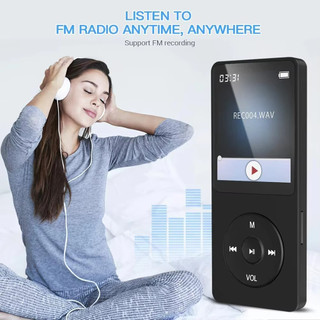64G MP4 Player HIFI Chất Lượng Âm Thanh Loa Tích Hợp Máy Nghe Nhạc Di Động Màn Hình Màu 1.8 Inch Walkman Bluetooth 5.4