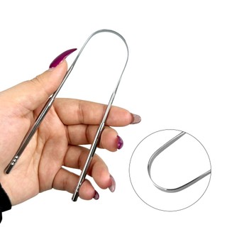2 Cái / bộ Có Thể Tái Sử Dụng Thép Không Gỉ Hữu Ích Lưỡi Cạp Bụi Hơi Thở Tươi Làm Sạch Lưỡi Phủ Vệ Sinh Răng Miệng Dụng Cụ Chăm Sóc