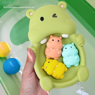 Phòng tắm trẻ em động vật nổi hippo seal đồ chơi nước kín đồ chơi tắm cho trẻ sơ sinh.