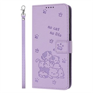Ốp Lật Ví Da Thú Cưng Dễ Thương Cho Vivo V50 Lite S19 V40 Pro Y29 Y39 Y29S Y04 Y19S T3 Ultra Y28 Y18 Y18E Y28S Y36T Y37 Y18S Y200 Y300 V30E IQOO Z9X Khe Cắm Thẻ Ốp điện thoại C