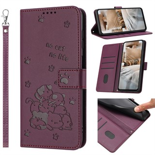 Ốp Lật Ví Da Thú Cưng Dễ Thương Cho Vivo V50 Lite S19 V40 Pro Y29 Y39 Y29S Y04 Y19S T3 Ultra Y28 Y18 Y18E Y28S Y36T Y37 Y18S Y200 Y300 V30E IQOO Z9X Khe Cắm Thẻ Ốp điện thoại C