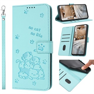 Ốp Lật Ví Da Thú Cưng Dễ Thương Cho Vivo V50 Lite S19 V40 Pro Y29 Y39 Y29S Y04 Y19S T3 Ultra Y28 Y18 Y18E Y28S Y36T Y37 Y18S Y200 Y300 V30E IQOO Z9X Khe Cắm Thẻ Ốp điện thoại C