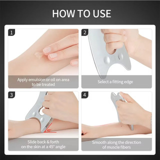 Dụng Cụ Cạo Bằng Thép Không Gỉ Mát Xa Cơ Bắp IASTM tool Công cụ thư giãn cơ bắp Dụng cụ massage bằng
