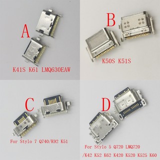 5-10 Cái Cắm Kết Nối USB Cho LG K41S K61 K50S K51S K92 K51 Stylo 5 7 K42 K52 K62 K60 Sạc Dock Sạc Cổng Q740 Q720 K420 K520 K525