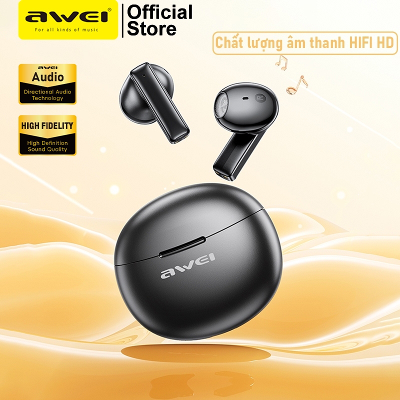 Ảnh Tai nghe bluetooth gaming Awei T87 không dây Thể Thao có Mic HD Bass Âm Thanh HIFI 1