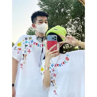HIIXIIVI Áo thun ngắn tay cỡ lớn 4XL Oversize nữ Baggy dáng rộng Top nữ độc đáo Ootd 2025 Lives