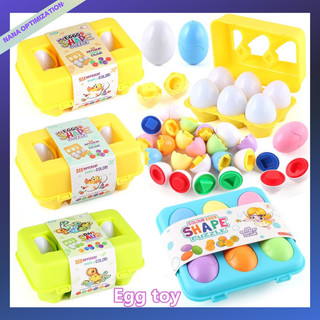 Trứng xoắn trẻ em DIY phù hợp với trứng thông minh mô phỏng hình học trứng phù hợp với đồ chơi nhận thức màu sắc