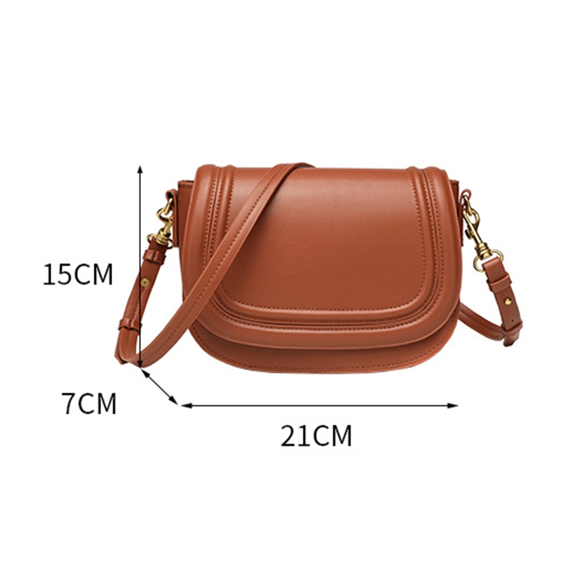 Túi yên ngựa nữ mới ZARA có dây đeo vai rộng và túi đeo vai đơn
