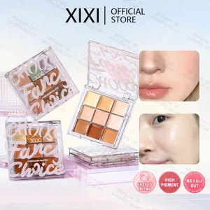 Xixi 9 Màu Che Khuyết Điểm Bảng Màu Bảo Vệ Toàn Diện Kem Che Khuyết Điểm Chống Thấm Nước Đánh Dấu Mụn Vòng Tròn Tối Làm Sáng Mặt Đế Trang Điểm Hàn Quốc NO.D888