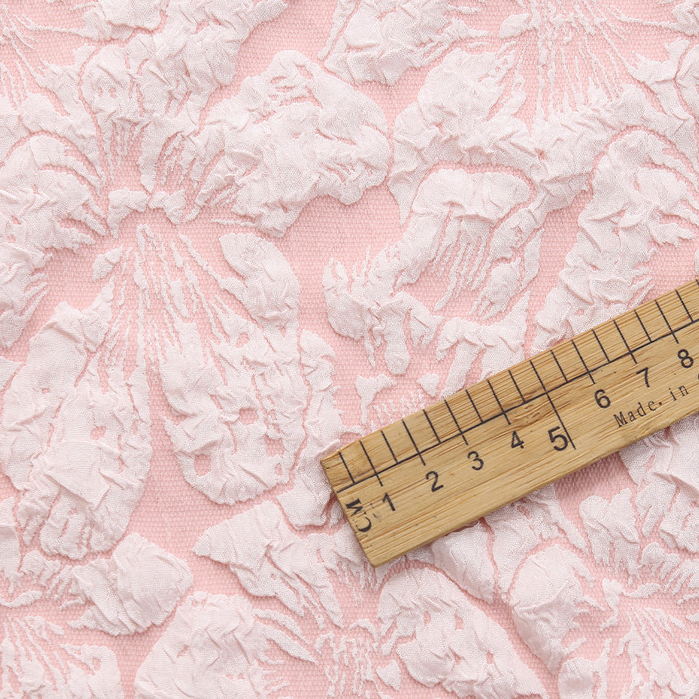 Mùa Xuân Dập Nổi Lily Jacquard Vải DIY Phong Cách Cổ Đại Đầm Vải Đàn Hồi Bốn Mặt 50x150cm TJ5862