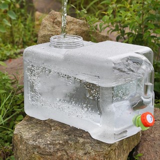 Hilabee Hộp Đựng Nước Bình Nước Có Vòi Có Tay Cầm Dễ Dàng Vệ Sinh Khẩn Cấp Hộp Đựng Nước Bình Nước Xô Đi Bộ Đường Dài