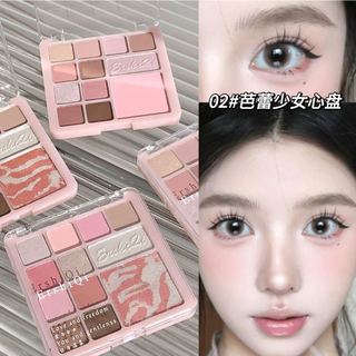 Bảng phấn mắt 12 màu Người phụ nữ Trang điểm mắt màu hồng Ngọc trai mờ tự nhiên Phấn mắt sắc tố cao / Điểm nổi bật / Đĩa trang điểm má hồng