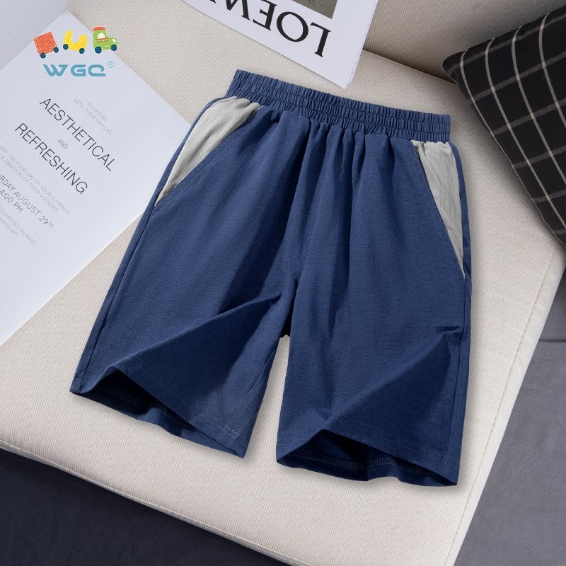 W.G.Q  Quần short thể thao bé trai , Vải thoáng khí khô nhanh, Nhẹ thoải mái có túi
