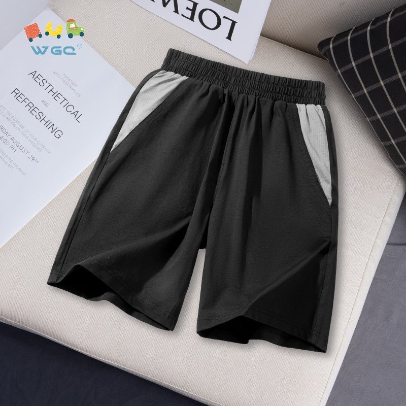 W.G.Q  Quần short thể thao bé trai , Vải thoáng khí khô nhanh, Nhẹ thoải mái có túi