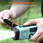 Đèn Pin Siêu Cấp SUPERFIRE YJ03 Đa Năng Sạc Tay Quay & Năng Lượng Mặt Trời Pin 2000mAh Ánh Sáng Mạnh Cho Hoạt Động Ngoài Trời & Sinh Tồn — ảnh 7