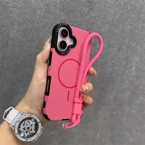Ốp điện thoại mềm bằng silicon có dây buộc tương thích cho iPhone 11 12 pro max 13 pro max 14 pro max 15 pro max 16 pro max
