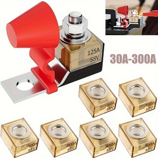 Xe Tải Thuyền RV 30A-300A Pin Thiết Bị Đầu Cuối Gắn MRBF Bộ Khối Cầu Chì 58V Với Đinh Đơn 5 / 16 "Marine Xếp Hạng Pin Cầu Chì