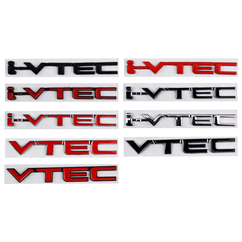 [Honda] Nhãn dán Logo chữ VTEC I-VTEC 3D Huy hiệu biểu tượng Honda VTEC ...