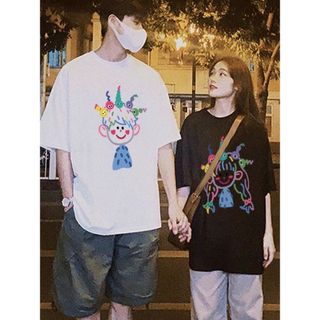 【 Áo thun Cotton 100% 】 Áo thun ngắn tay cỡ lớn 4XL Oversize nữ Baggy dáng rộng Top nữ độc đáo Ootd 2025 Lives