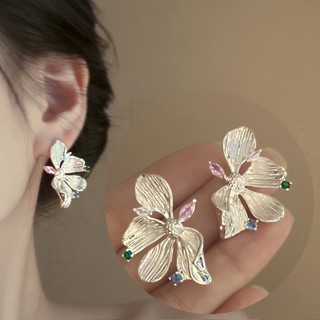 Châu Âu Mỹ Thời Trung Cổ Phong Cách Ngọc Trai Hoa Tua Rua Bông Tai Ánh Sáng Sang Trọng Cao Cấp Thiết Kế Niche Bông Tai Thời Trang Độc Đáo