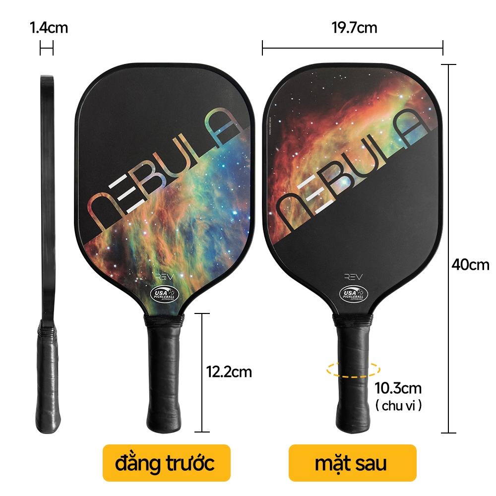 Combo 2 Vợt Pickleball T700 [MẶT SẦN CARBON] [HOẶC MẶT NHẴN] Túi Chống Sốc-Bóng Luyện Tập & Thi Đấu