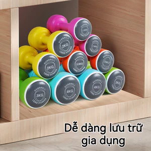 Tạ tay thể dục nhiều màu, Quả tạ màu của phụ nữ, tạ ấm 1.5-8kg, thể dục màu macaron dễ thương