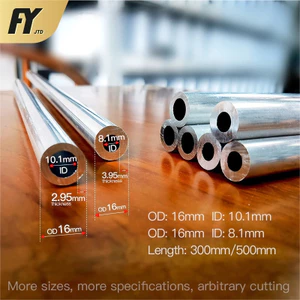 Ống Nhôm Rỗng Đo Đường Kính Ngoài 16mm ID 3.95mm 16mm 2.95mm 2.95 3.95mm 300mm 500mm