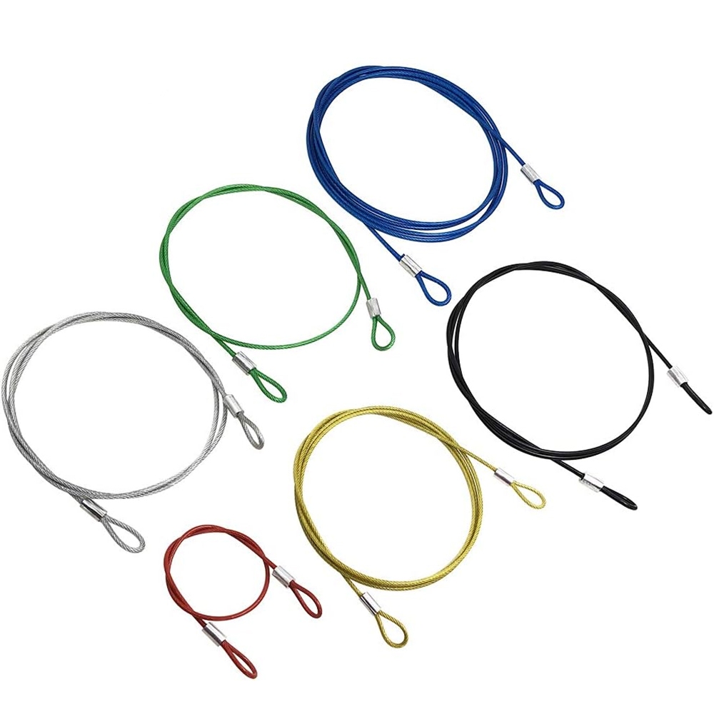 Dây thép không gỉ dày 2mm Dây cáp treo Lắp ráp nâng với vòng mắt buộc chặt Dây buộc bằng thép không gỉ an toàn