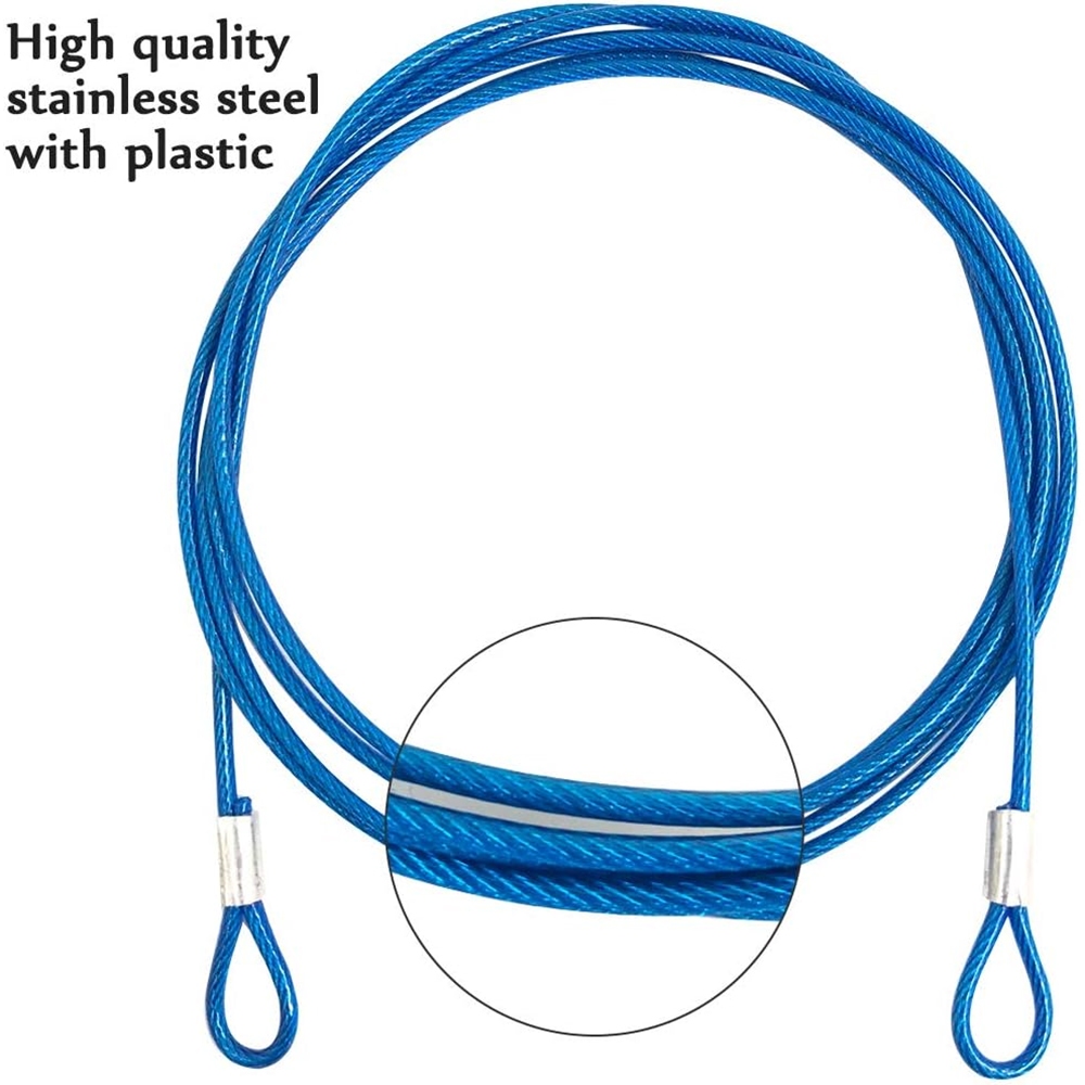 Dây thép không gỉ dày 2mm Dây cáp treo Lắp ráp nâng với vòng mắt buộc chặt Dây buộc bằng thép không gỉ an toàn