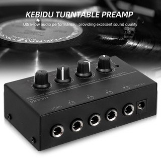 Bộ khuếch đại tai nghe âm thanh HA400 âm thanh nổi Kebidumei 4 cấp độ có nguồn Bộ chuyển đổi phích cắm US EU