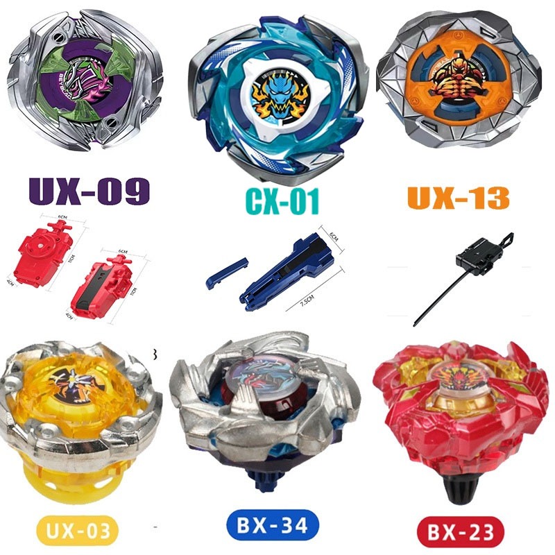 Beyblade X UX-08 Bạc Sói BX-34 Cobalt Dragoon BX-23 Phoenix Wing