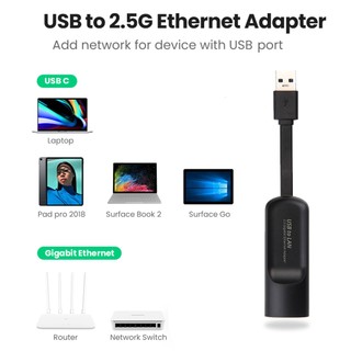 Ethernet 2500MBPS 2.5g Bộ Chuyển Đổi USB 3.0 Loại C Cho RJ45 Tấm Mạng Với Ethernet Gigabit Dây Lan Hub Card Cho Mac PC