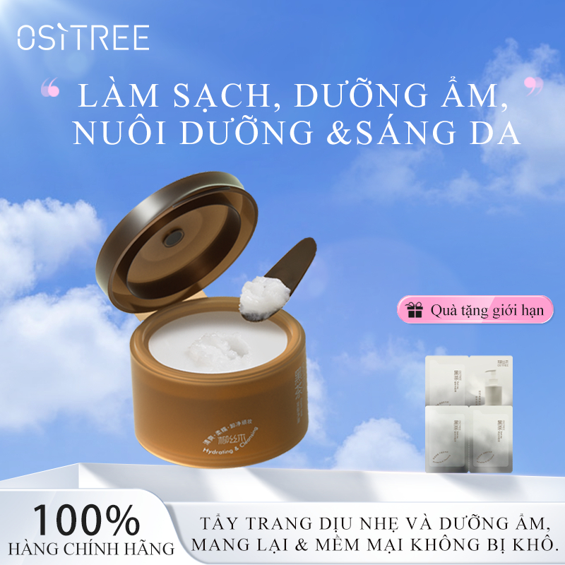 Ositree trà Đen Tẩy Trang Nhẹ Nhàng Làm Sạch Sâu Mắt, môi và mặt mà không gây kích ứng thực sự 120ml