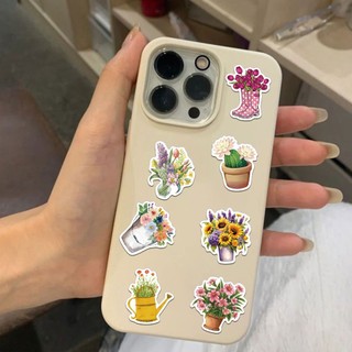 Bộ 50 Hoa Đẹp Dán Nhiều Màu Sắc Hoa Tulip Hoa Cúc Bình Notebook Nhật Ký Sổ Lưu Niệm DIY Miếng Dán