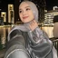 Jifang Mùa Hè Lấp Lánh Mỏng Satin Lụa Pashmina Trơn Xếp Ly Khăn Choàng Hồi Giáo Hijabs Tudung SL288