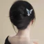 Kẹp tóc hình bướm xanh 2 miếng!Mới Phong Cách Trung Hoa Retro Siêu Cổ Tích Hoa Gỗ Kẹp Tóc Ngựa Mặt Váy Hanfu Kẹp Tóc Bộ Giảm Giá
