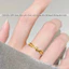 Nhẫn titan nữ không gỉ mạ vàng 18k thiết kế uốn tạo hình nơ xinh xắn thời trang trẻ trung