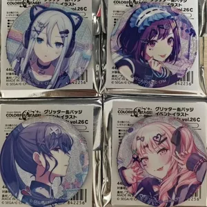 Pjsk Project Sekai Flash Huy hiệu 58mm Men Pin, Eina Soun, Kanade Yoisaki, Mizuki Akayama, Ý tưởng quà tặng, Huy hiệu Doujinshi
