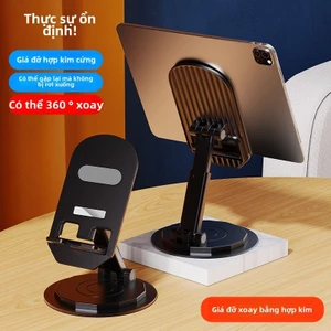 Giá đỡ điện thoại gấp nâng xoay 360 độ bằng hợp kim